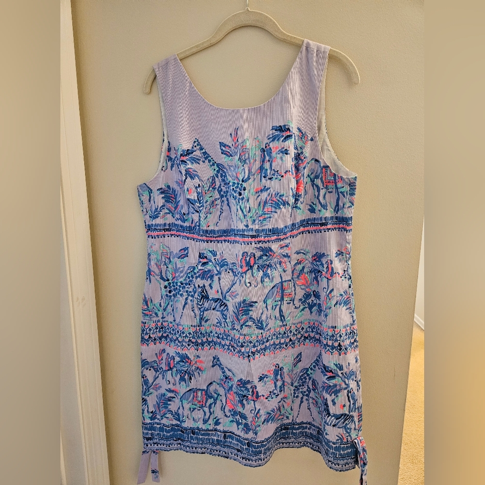 Lilly Pulitzer sz14 Mila shift lilac printed dress